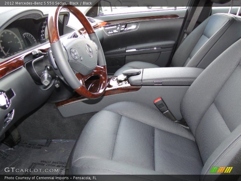 Black / Black 2012 Mercedes-Benz S 550 Sedan