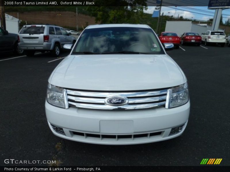 Oxford White / Black 2008 Ford Taurus Limited AWD