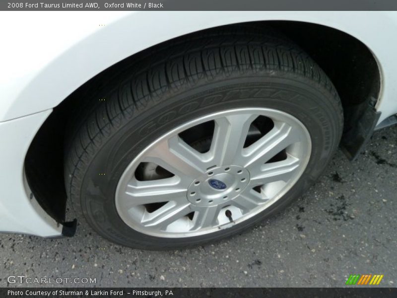 Oxford White / Black 2008 Ford Taurus Limited AWD