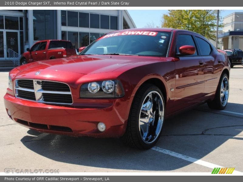 Inferno Red Crystal Pearl / Dark Slate Gray 2010 Dodge Charger SXT