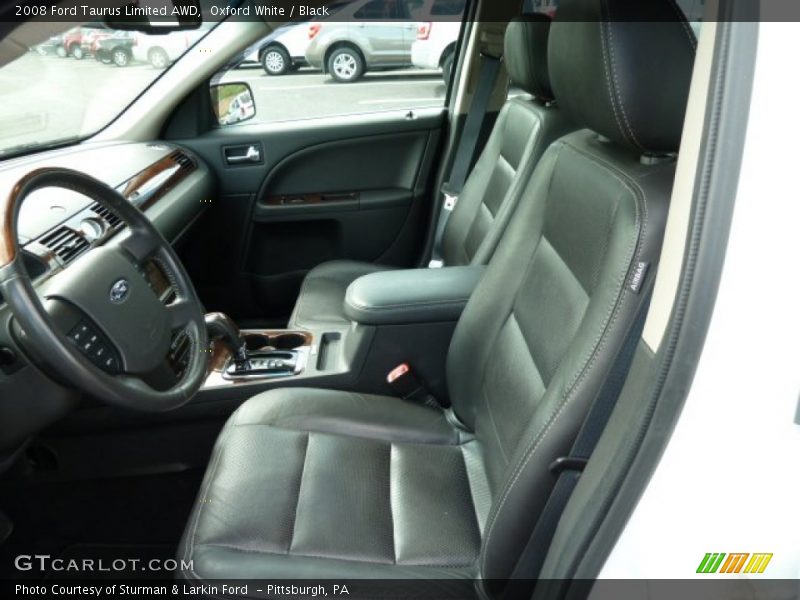 Oxford White / Black 2008 Ford Taurus Limited AWD