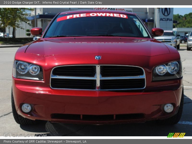 Inferno Red Crystal Pearl / Dark Slate Gray 2010 Dodge Charger SXT