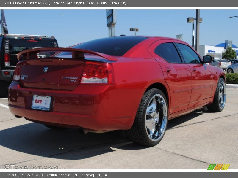 Inferno Red Crystal Pearl / Dark Slate Gray 2010 Dodge Charger SXT