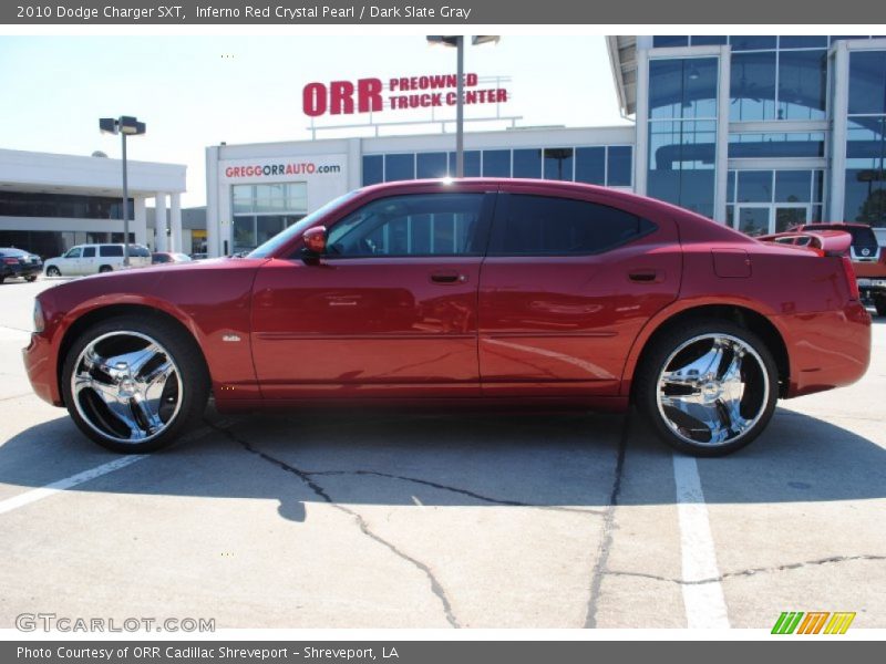 Inferno Red Crystal Pearl / Dark Slate Gray 2010 Dodge Charger SXT