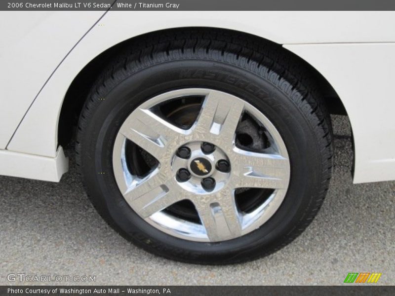 White / Titanium Gray 2006 Chevrolet Malibu LT V6 Sedan