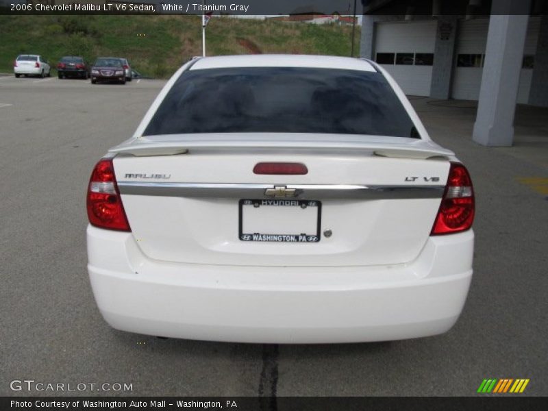 White / Titanium Gray 2006 Chevrolet Malibu LT V6 Sedan