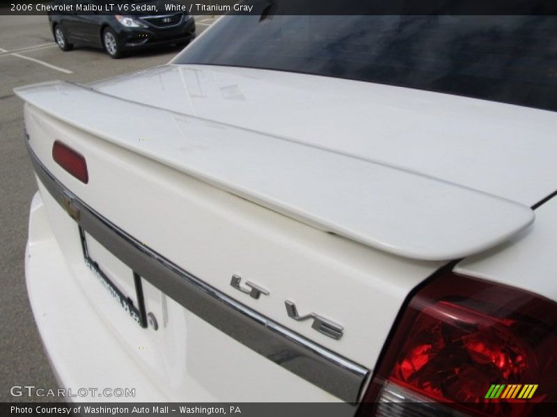 White / Titanium Gray 2006 Chevrolet Malibu LT V6 Sedan