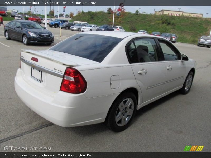White / Titanium Gray 2006 Chevrolet Malibu LT V6 Sedan