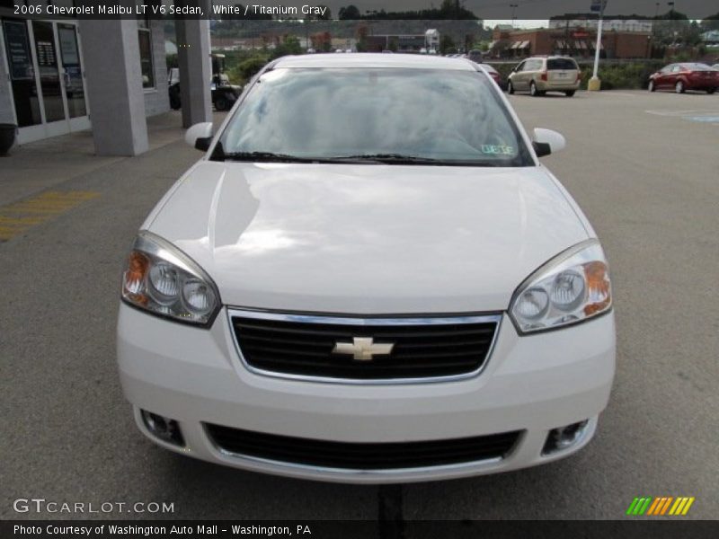 White / Titanium Gray 2006 Chevrolet Malibu LT V6 Sedan
