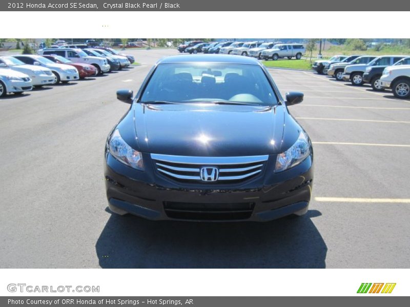 Crystal Black Pearl / Black 2012 Honda Accord SE Sedan