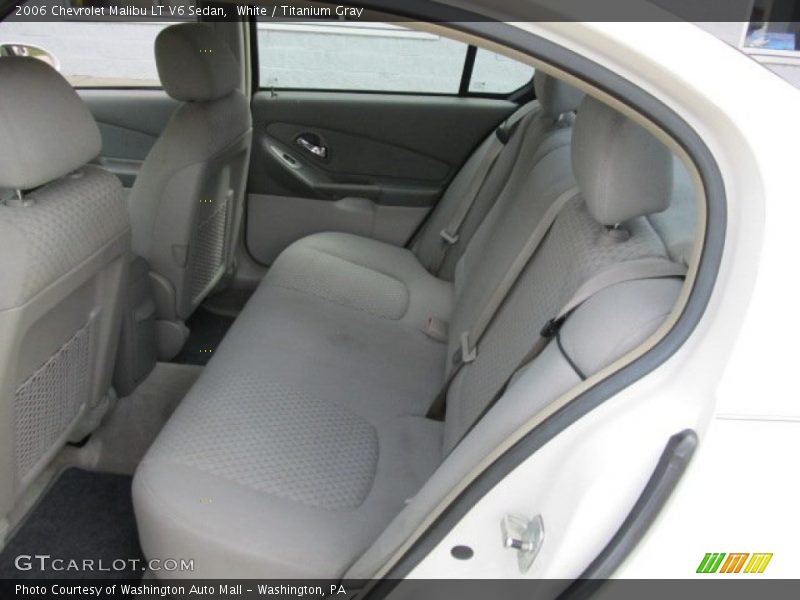 White / Titanium Gray 2006 Chevrolet Malibu LT V6 Sedan