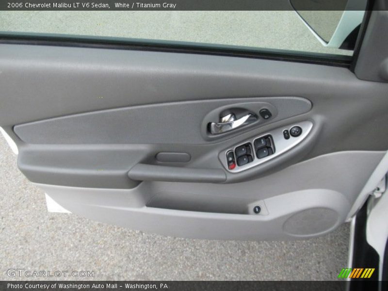 White / Titanium Gray 2006 Chevrolet Malibu LT V6 Sedan