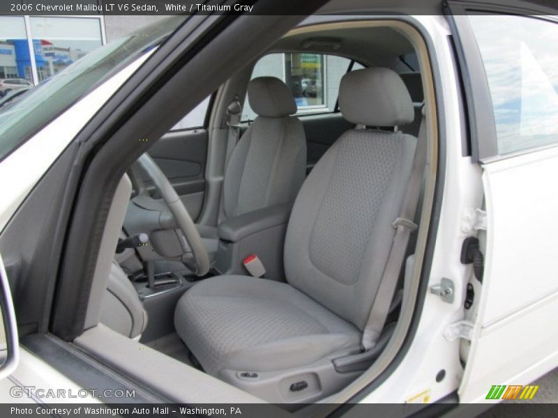 White / Titanium Gray 2006 Chevrolet Malibu LT V6 Sedan