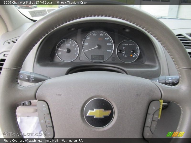 White / Titanium Gray 2006 Chevrolet Malibu LT V6 Sedan