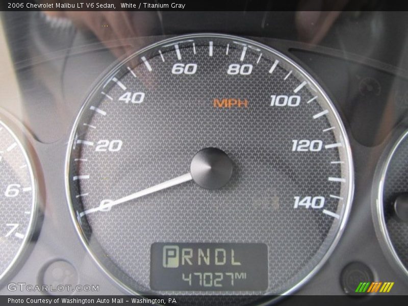 White / Titanium Gray 2006 Chevrolet Malibu LT V6 Sedan