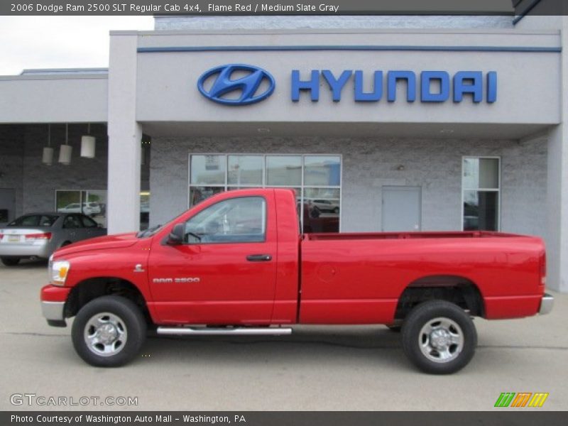 Flame Red / Medium Slate Gray 2006 Dodge Ram 2500 SLT Regular Cab 4x4