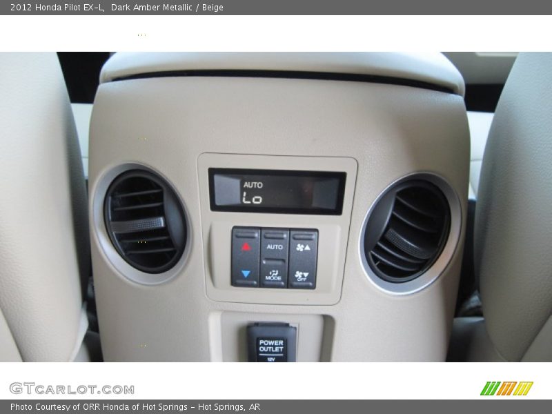 Dark Amber Metallic / Beige 2012 Honda Pilot EX-L