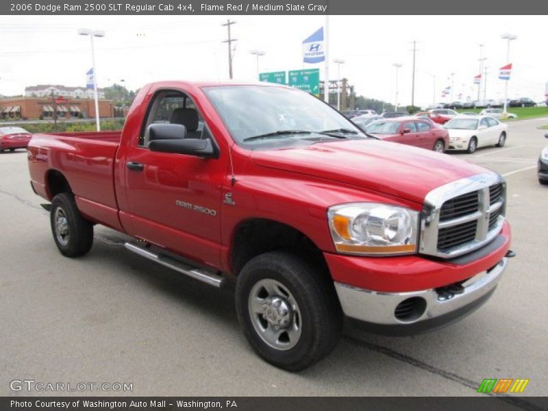 Flame Red / Medium Slate Gray 2006 Dodge Ram 2500 SLT Regular Cab 4x4
