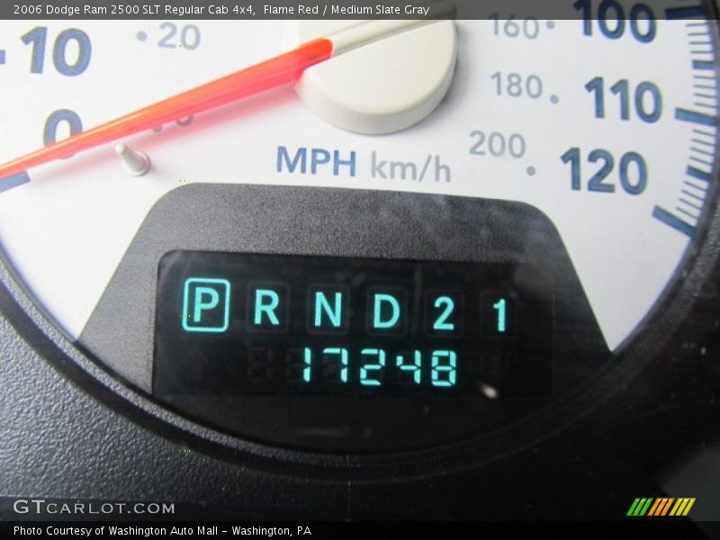 Flame Red / Medium Slate Gray 2006 Dodge Ram 2500 SLT Regular Cab 4x4