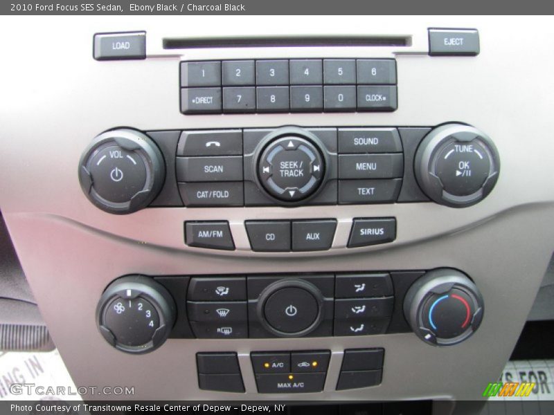 Ebony Black / Charcoal Black 2010 Ford Focus SES Sedan
