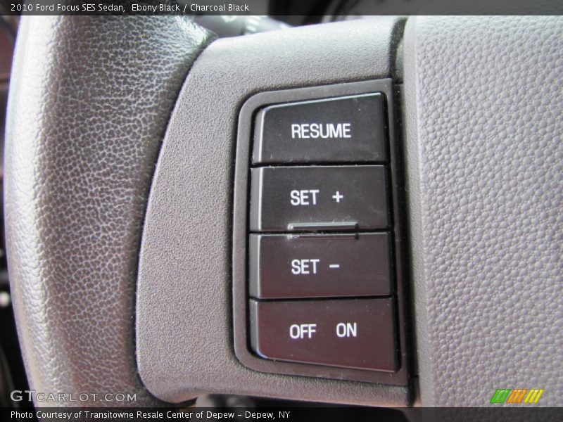 Ebony Black / Charcoal Black 2010 Ford Focus SES Sedan