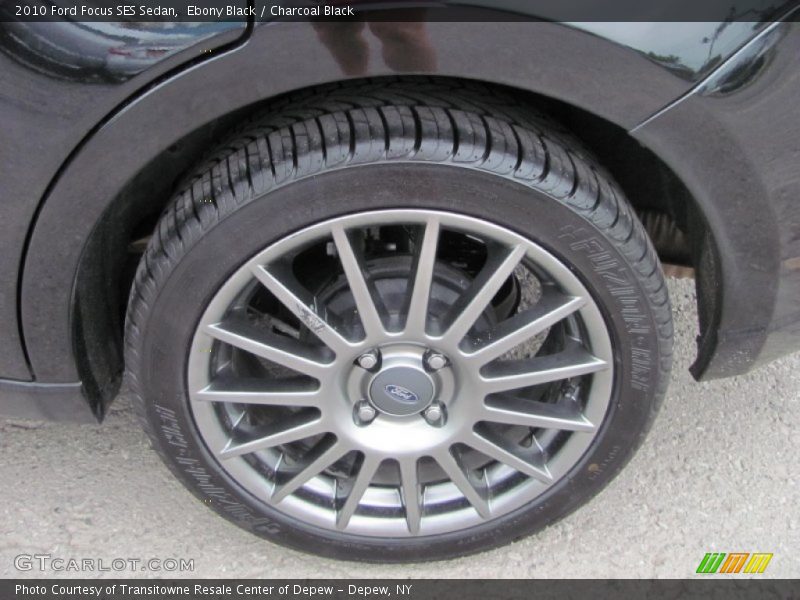 Ebony Black / Charcoal Black 2010 Ford Focus SES Sedan