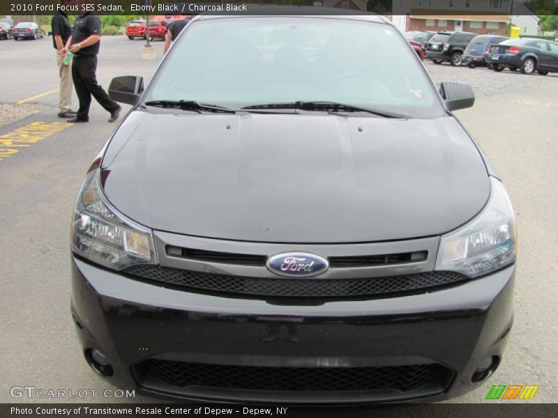 Ebony Black / Charcoal Black 2010 Ford Focus SES Sedan