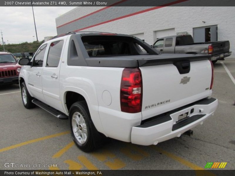 Summit White / Ebony 2007 Chevrolet Avalanche Z71 4WD