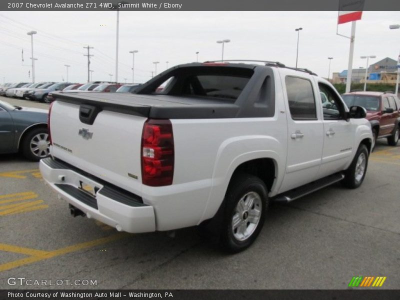Summit White / Ebony 2007 Chevrolet Avalanche Z71 4WD