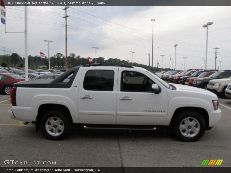 Summit White / Ebony 2007 Chevrolet Avalanche Z71 4WD