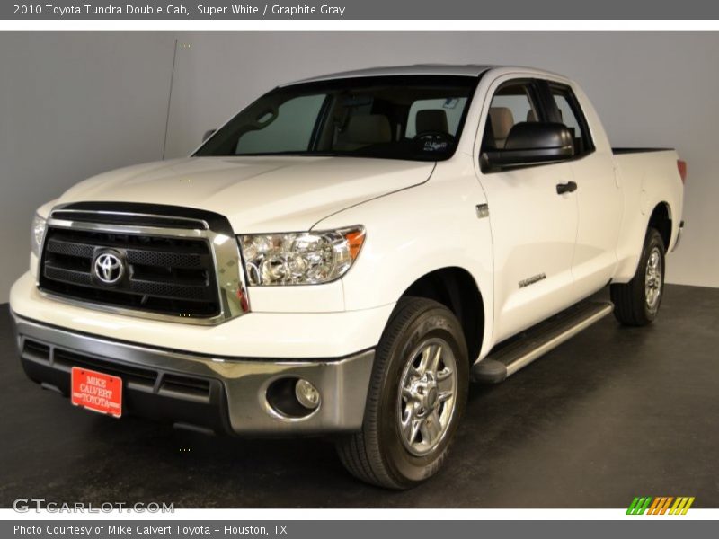 Super White / Graphite Gray 2010 Toyota Tundra Double Cab