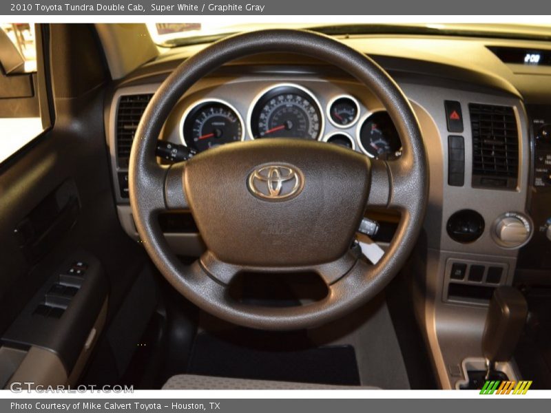 Super White / Graphite Gray 2010 Toyota Tundra Double Cab