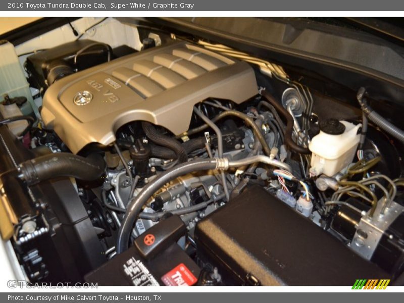Super White / Graphite Gray 2010 Toyota Tundra Double Cab