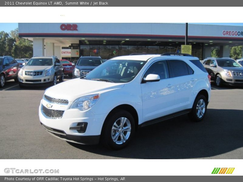 Summit White / Jet Black 2011 Chevrolet Equinox LT AWD