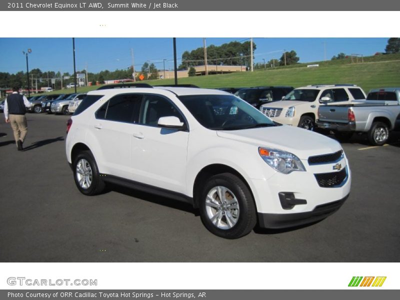 Summit White / Jet Black 2011 Chevrolet Equinox LT AWD