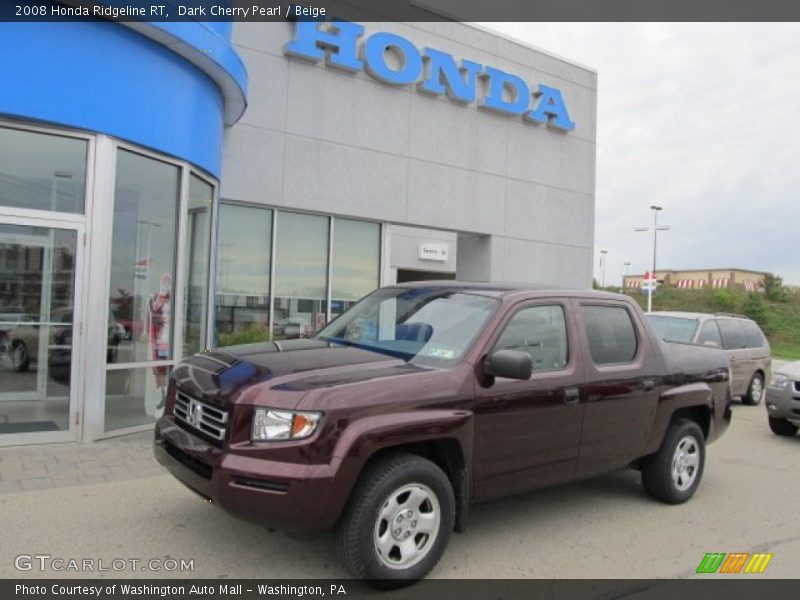 Dark Cherry Pearl / Beige 2008 Honda Ridgeline RT