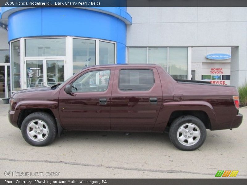 Dark Cherry Pearl / Beige 2008 Honda Ridgeline RT