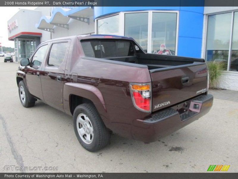 Dark Cherry Pearl / Beige 2008 Honda Ridgeline RT