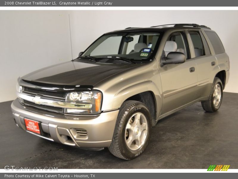 Graystone Metallic / Light Gray 2008 Chevrolet TrailBlazer LS