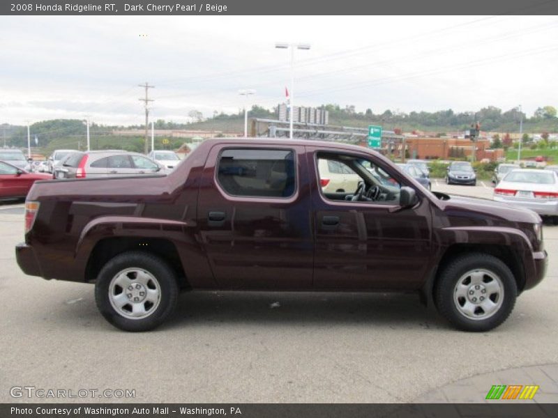 Dark Cherry Pearl / Beige 2008 Honda Ridgeline RT