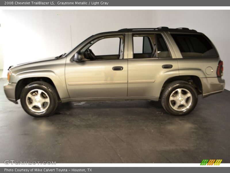 Graystone Metallic / Light Gray 2008 Chevrolet TrailBlazer LS