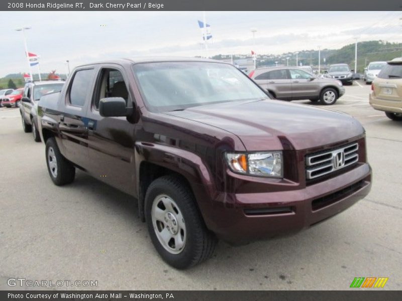 Dark Cherry Pearl / Beige 2008 Honda Ridgeline RT