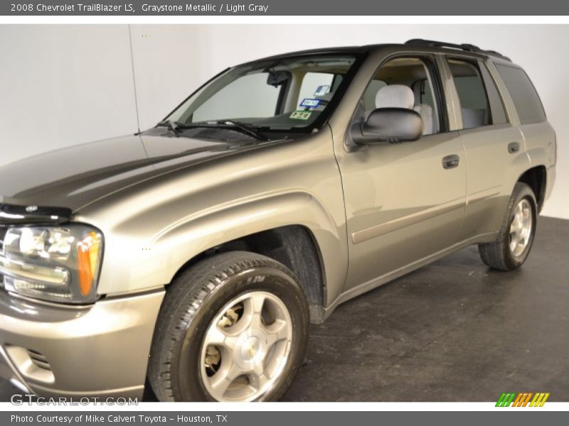 Graystone Metallic / Light Gray 2008 Chevrolet TrailBlazer LS