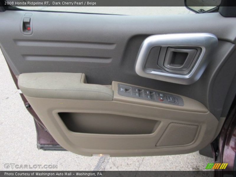 Dark Cherry Pearl / Beige 2008 Honda Ridgeline RT