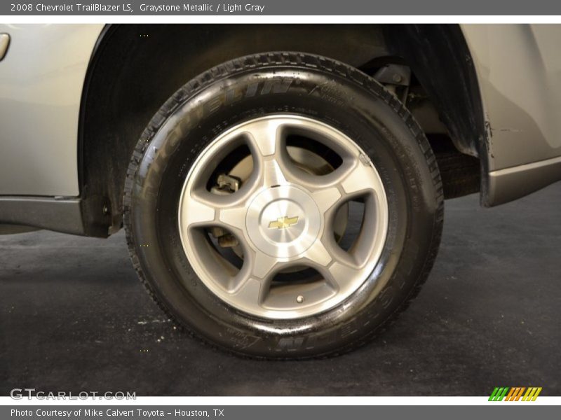 Graystone Metallic / Light Gray 2008 Chevrolet TrailBlazer LS