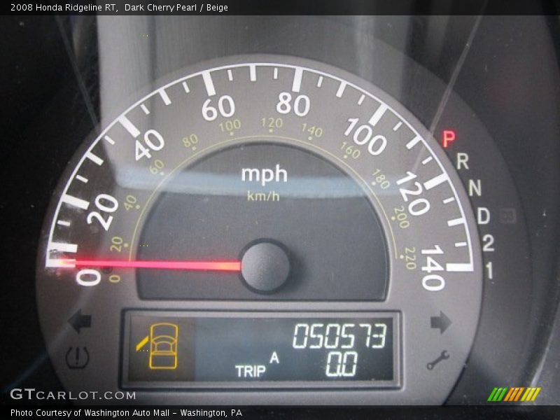Dark Cherry Pearl / Beige 2008 Honda Ridgeline RT