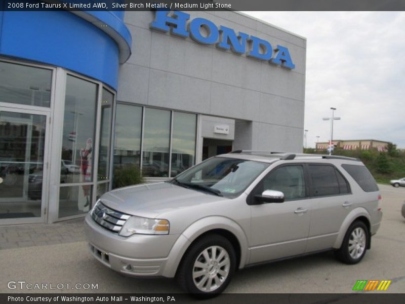 Silver Birch Metallic / Medium Light Stone 2008 Ford Taurus X Limited AWD