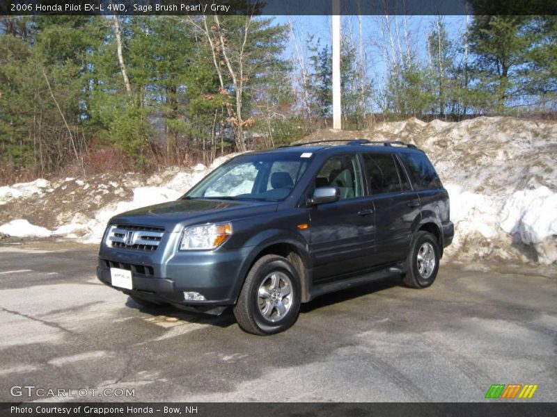 Sage Brush Pearl / Gray 2006 Honda Pilot EX-L 4WD