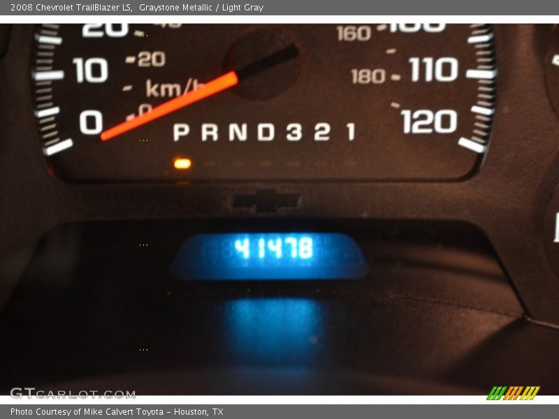 Graystone Metallic / Light Gray 2008 Chevrolet TrailBlazer LS