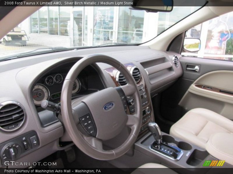 Silver Birch Metallic / Medium Light Stone 2008 Ford Taurus X Limited AWD